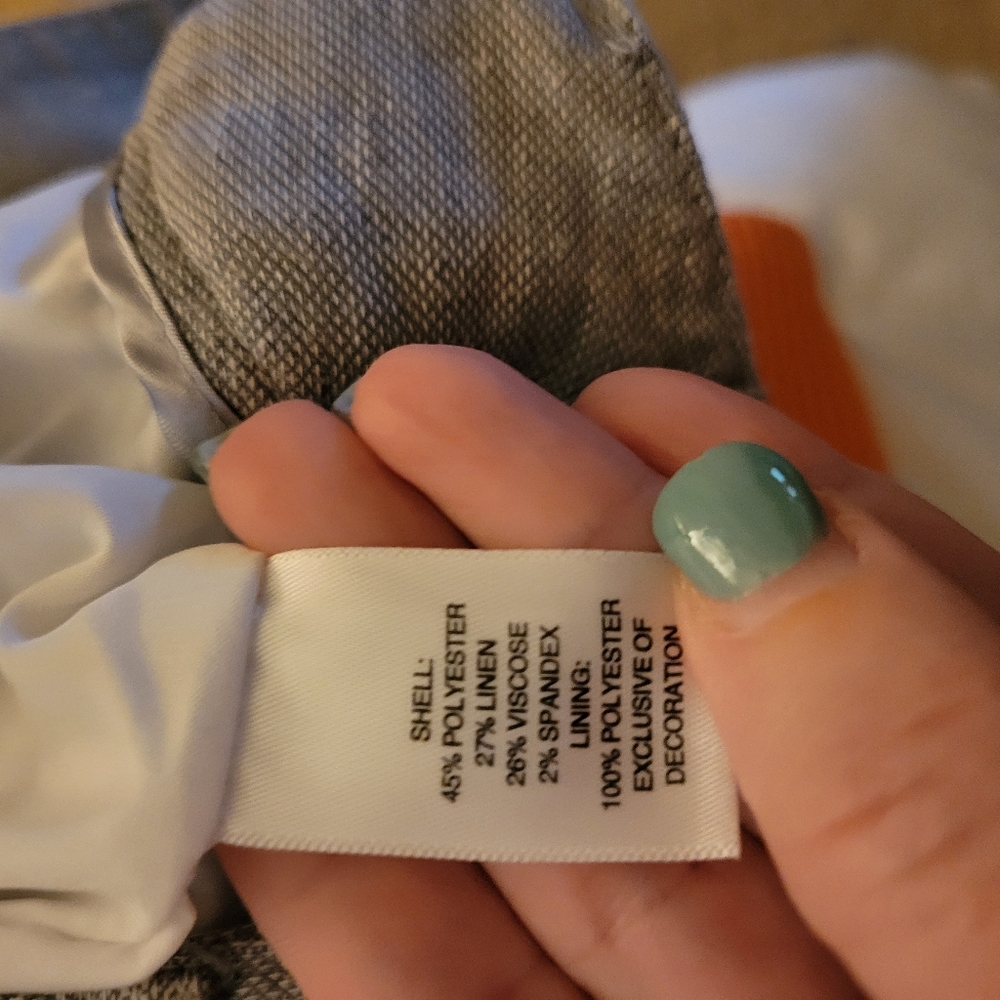 White House Black Market Gray and White Pants - Picture 3 of 5
